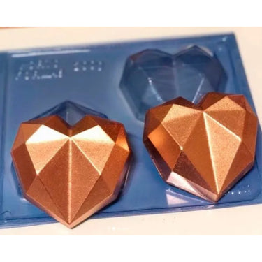Forma De Chocolate - Forma De Chocolate Especial 3 Partes - Coração Lapidado 200g BWB9837